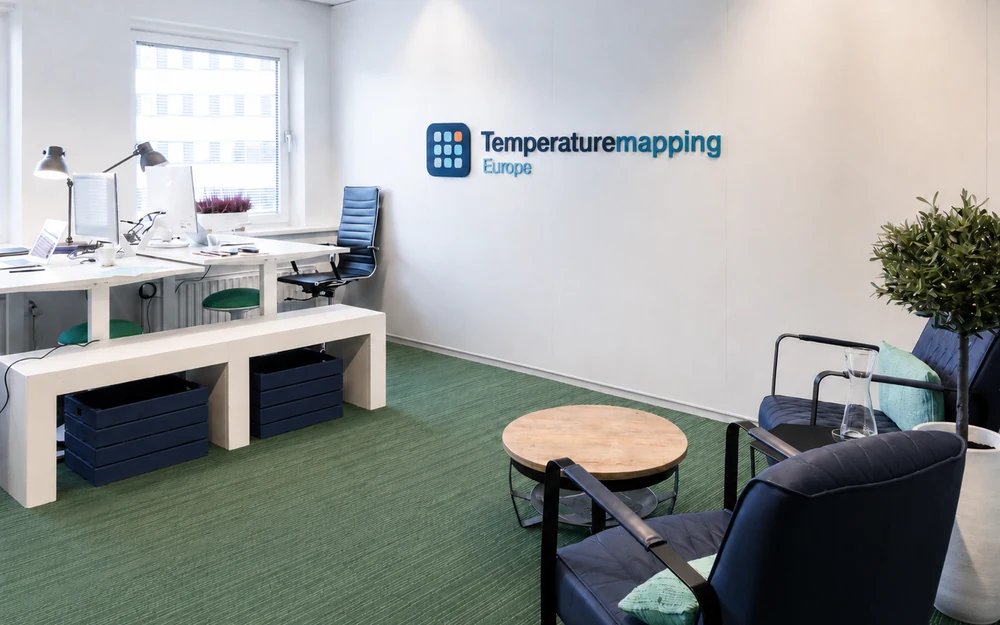 Environnement de bureau de Temperature Mapping Europe.